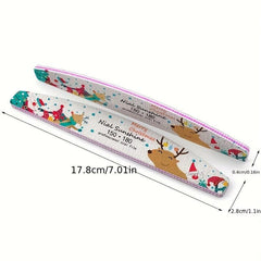25 Pcs Christmas Printed Fingernail Files Double Sided Sanding Polishing Files