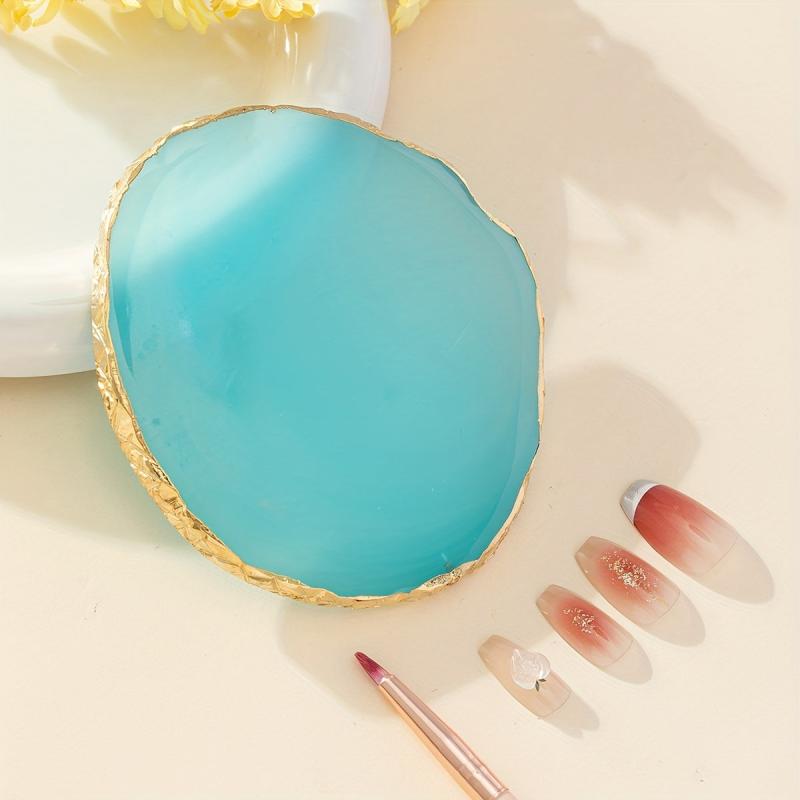 Resin Agate Nail Art Palette Mixing Palette Display Board