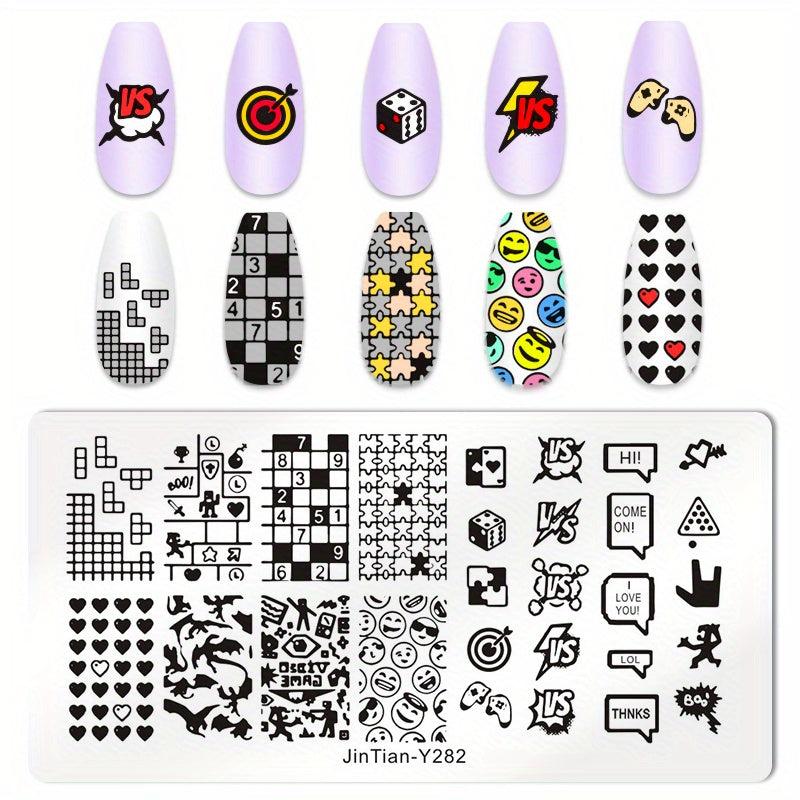 Stainless Steel Nail Stamping Plates - Unique Nail Art