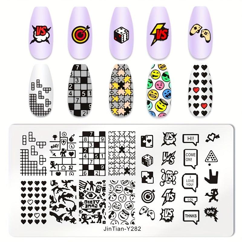 Stainless Steel Nail Stamping Plates - Unique Nail Art