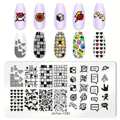 Stainless Steel Nail Stamping Plates - Unique Nail Art