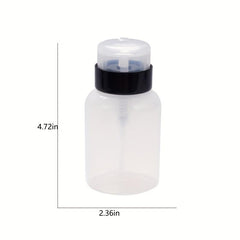 210ml Plastic Nail Polish Remover Pumping Bottle