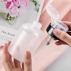 210ml Plastic Nail Polish Remover Pumping Bottle