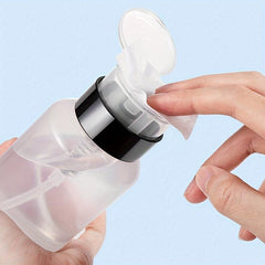 210ml Plastic Nail Polish Remover Pumping Bottle