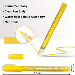 6 pcs 3D Painted Nail Art Pen Set for Drawing Dotting Flower DIY Gel Polish