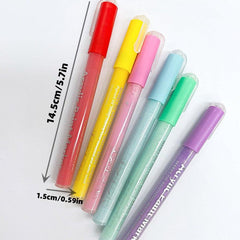 6 pcs 3D Painted Nail Art Pen Set for Drawing Dotting Flower DIY Gel Polish