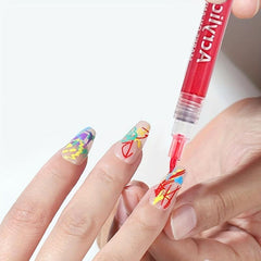6 pcs 3D Painted Nail Art Pen Set for Drawing Dotting Flower DIY Gel Polish