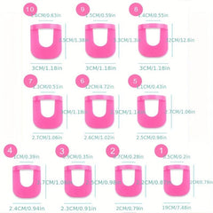 26pcs Spill Proof Nail Polish Protector for French Stickers