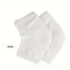 Moisturizing Sleeves 2 Pairs Heel and Toeless Toe Socks for Dry Cracked Feet