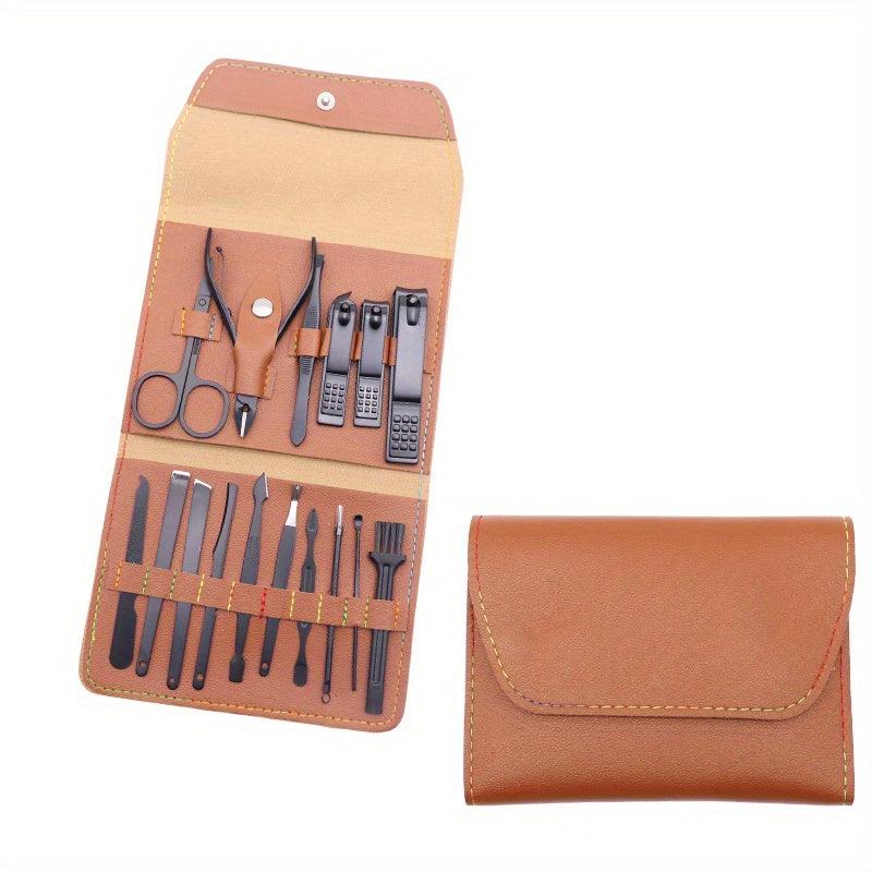 Professional Mani Pedi Set with Stainless Steel Nail Clippers and Scissors