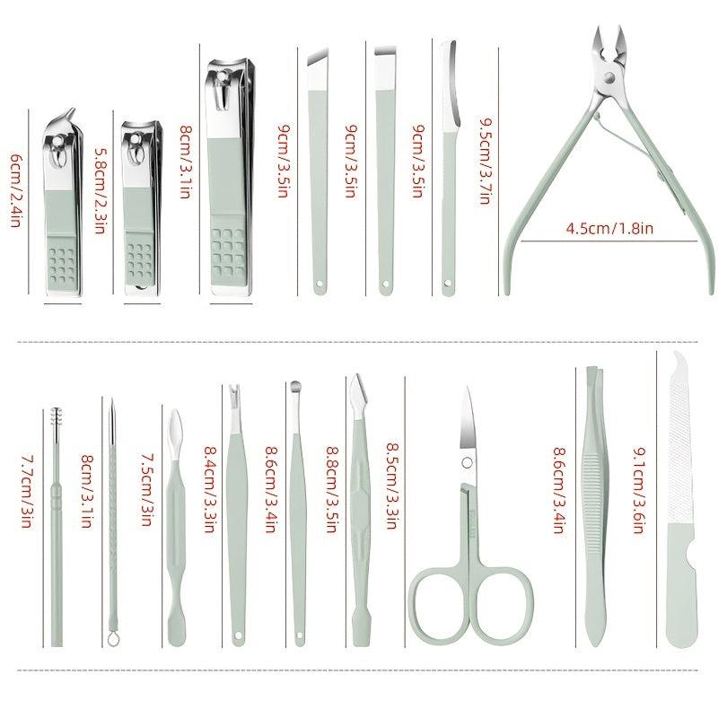 Professional Mani Pedi Set with Stainless Steel Nail Clippers and Scissors