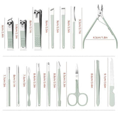 Professional Mani Pedi Set with Stainless Steel Nail Clippers and Scissors