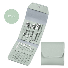 Professional Mani Pedi Set with Stainless Steel Nail Clippers and Scissors