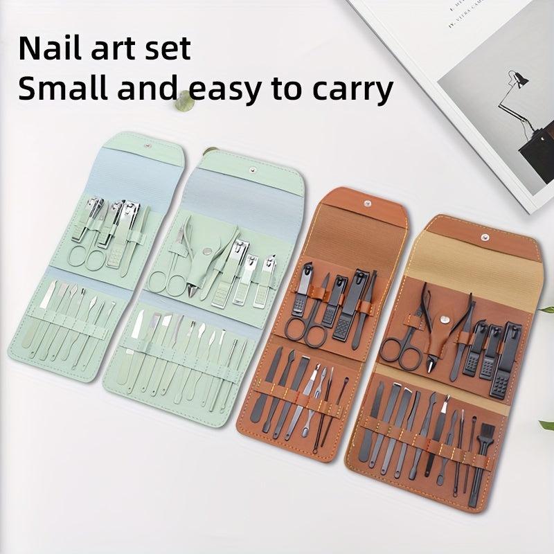 Professional Mani Pedi Set with Stainless Steel Nail Clippers and Scissors
