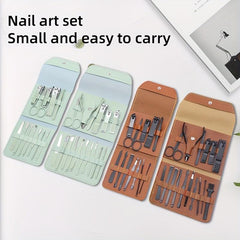 Professional Mani Pedi Set with Stainless Steel Nail Clippers and Scissors