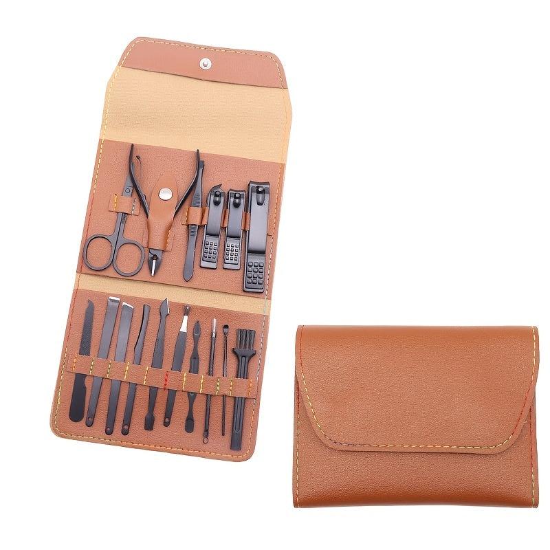 Professional Mani Pedi Set with Stainless Steel Nail Clippers and Scissors