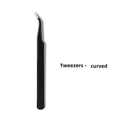 Curved & Straight Tweezers Nail Art Tools