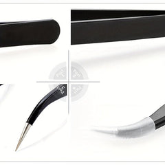 Curved & Straight Tweezers Nail Art Tools