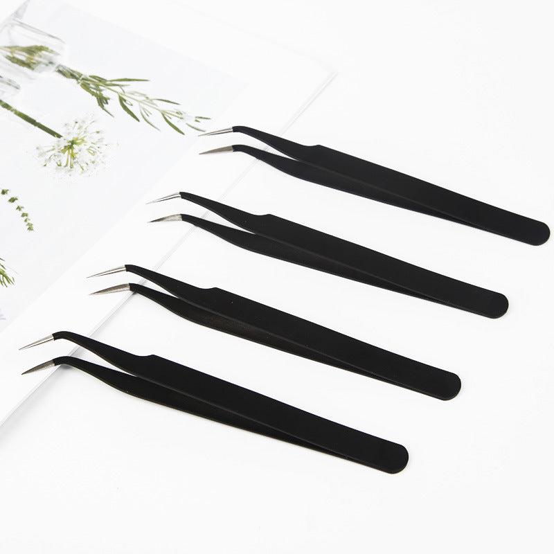 Curved & Straight Tweezers Nail Art Tools