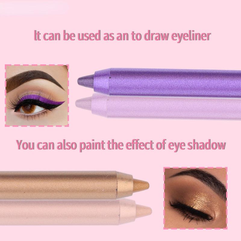 12 High Pigmented Eyelid Pen Set with Pearly & Matte Finish