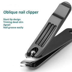 High Manicure Set Morandi Grey PU Leather Nail Clipper Kits