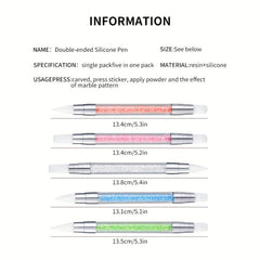 Silicone Pen Hollowed Out Gradient Rendering Engraving Pen