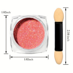 Holographic Nail Powder for DIY Nail Art - Create Magical Mirror Effect