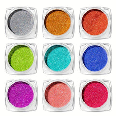 Holographic Nail Powder for DIY Nail Art - Create Magical Mirror Effect