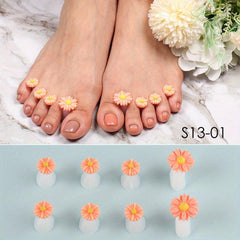Daisy Flower Silicone Toe Separators Spacers Spreaders Cushions Toes Dividers