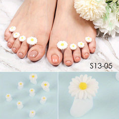 Daisy Flower Silicone Toe Separators Spacers Spreaders Cushions Toes Dividers