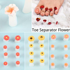 Daisy Flower Silicone Toe Separators Spacers Spreaders Cushions Toes Dividers