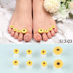 Daisy Flower Silicone Toe Separators Spacers Spreaders Cushions Toes Dividers