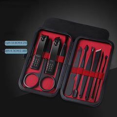 10-Piece Manicure and Pedicure Grooming Kit with Tools and Scissors