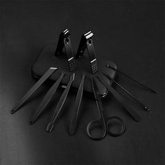 10-Piece Manicure and Pedicure Grooming Kit with Tools and Scissors