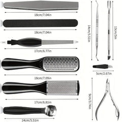 26-in-1 Professional Pedicure Tools Set Stainless Steel Foot Care Kit