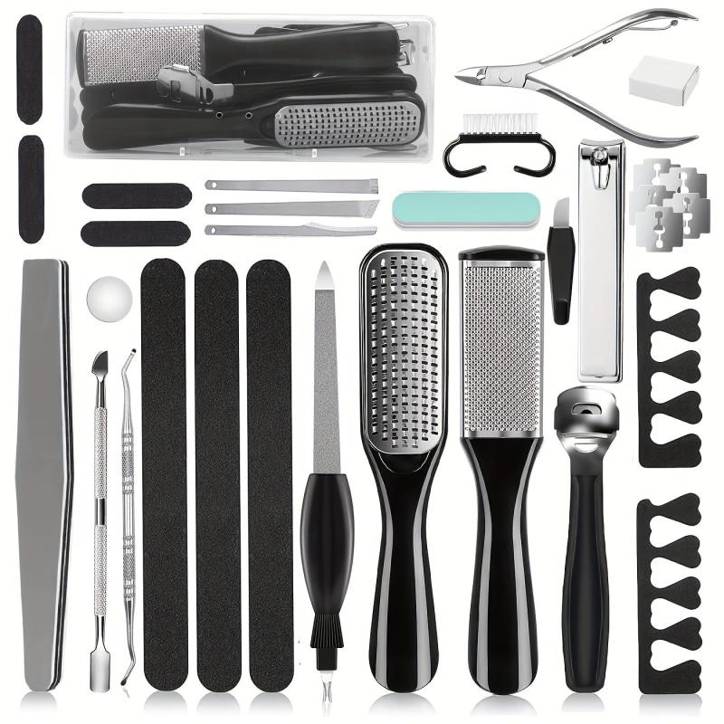 26-in-1 Professional Pedicure Tools Set Stainless Steel Foot Care Kit
