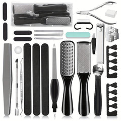 26-in-1 Professional Pedicure Tools Set Stainless Steel Foot Care Kit