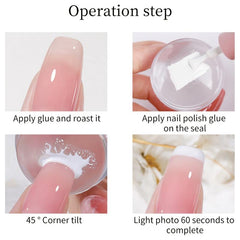 Double Sided Nail Art Stamper with Clear Silicone Stamping DIY Nail Tools