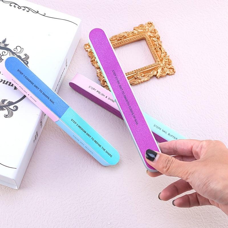 High Sided Nail File Set with Polished Sponge Sand Bars