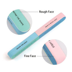 High Sided Nail File Set with Polished Sponge Sand Bars