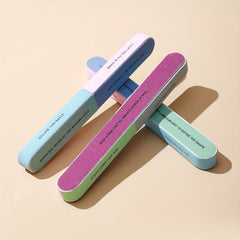 High Sided Nail File Set with Polished Sponge Sand Bars