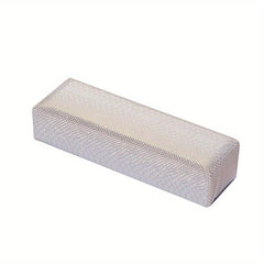 Nail Art Hand Pillow Stripe PU Leather Soft Rest Holder