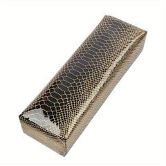 Nail Art Hand Pillow Stripe PU Leather Soft Rest Holder