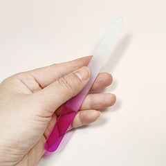 Glass Nail File Set with Case - Gentle Fingernail Filing