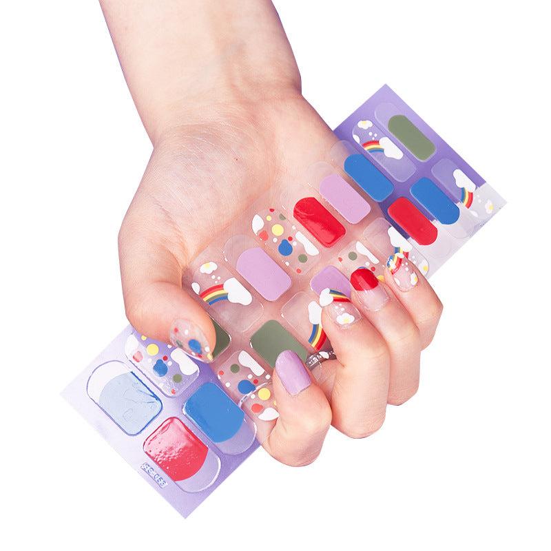 Glitter Sequins Nail Art Polish Stickers Wraps Decal Tips