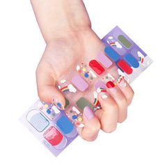Glitter Sequins Nail Art Polish Stickers Wraps Decal Tips