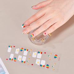Glitter Sequins Nail Art Polish Stickers Wraps Decal Tips