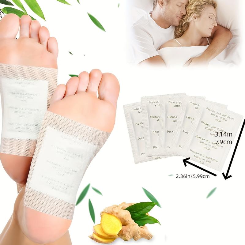 50 Natural Wormwood Foot Patches, Stress Relief & Better Sleep, Adhesive Sheets