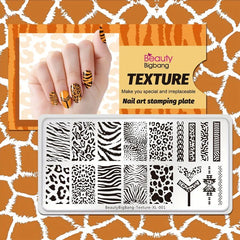 Leopard Print Nail Stamping Plates for Stunning Nail Art