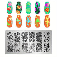 Animal Printed Stainless Steel Nail Stamping Plates